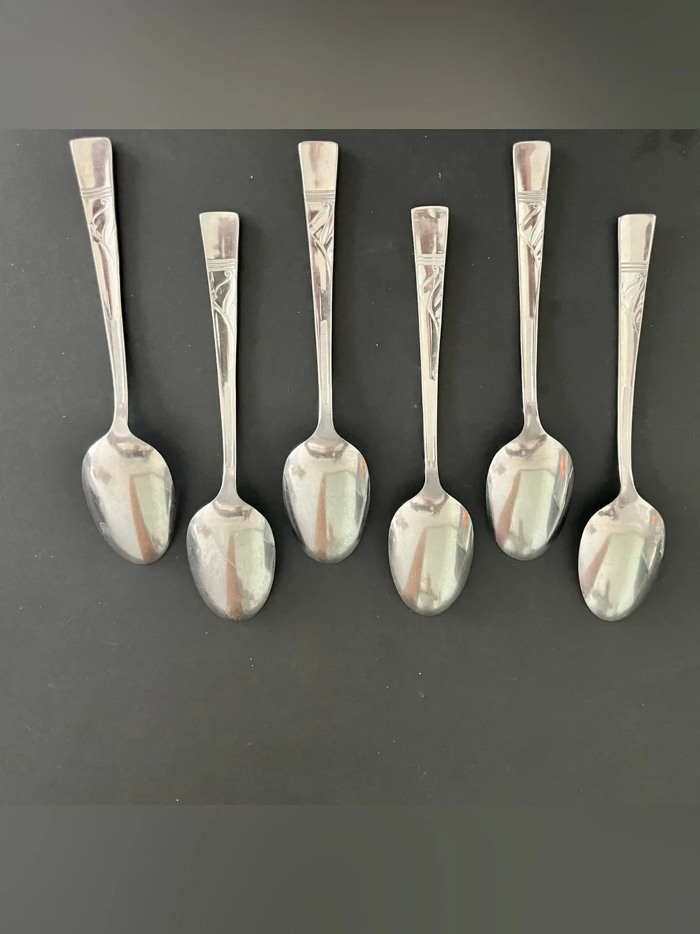 Stainless Steel Silver Teaspoon Set - 6 Pack